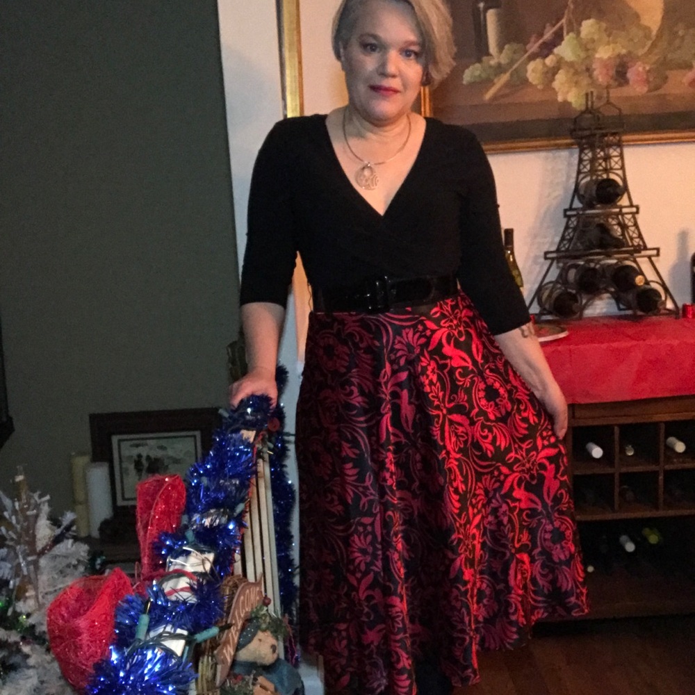 Beautiful sheen floral dress 10